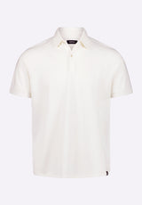 Polo en piqué à manches courtes pour homme Kindell, blanc - BM24608