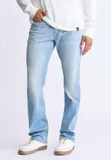 Relaxed Boot Game Men's Vintage Feel Jeans, Light blue - BM26002