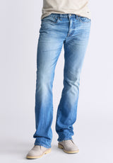 Buffalo David Bitton Slim Bootcut King Men's Jeans, Veined and Sanded Indigo - BM26004 Color INDIGO