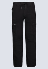 Slim Tapered Jim Men's Fleece Pants, Black - BM26010