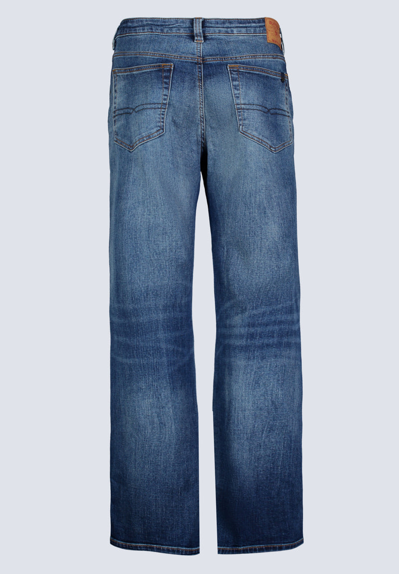 Jean étroit pour homme Slim Ash, indigo contrastant - BM26024