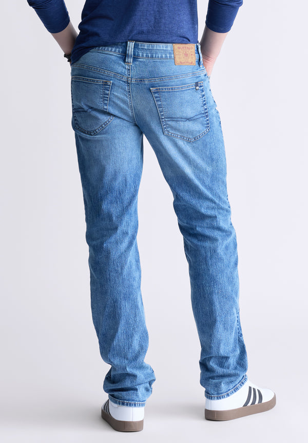 Jean droite pour homme Straight Six, indigo contrastant - BM26028