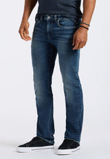 Relaxed Straight Driven Men's Jeans, Authentic Worked Indigo - BM26060