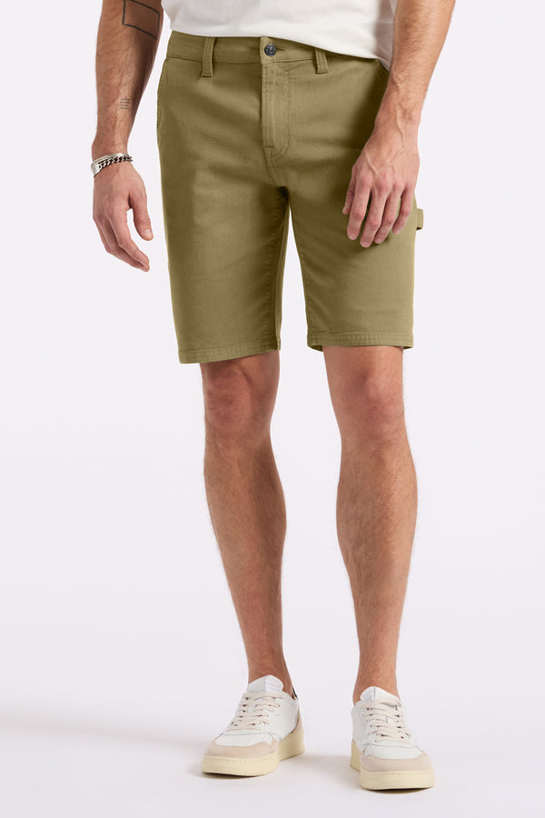 Relaxed Straight Dean Men's Utility Cargo Shorts, Olive - BM26076