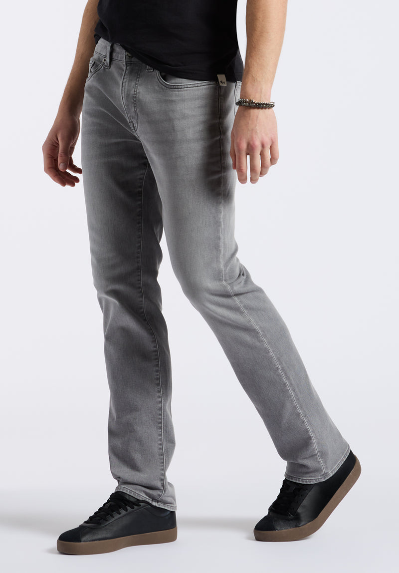 Straight Six Men's Jeans, Grey Sanded - BM26088