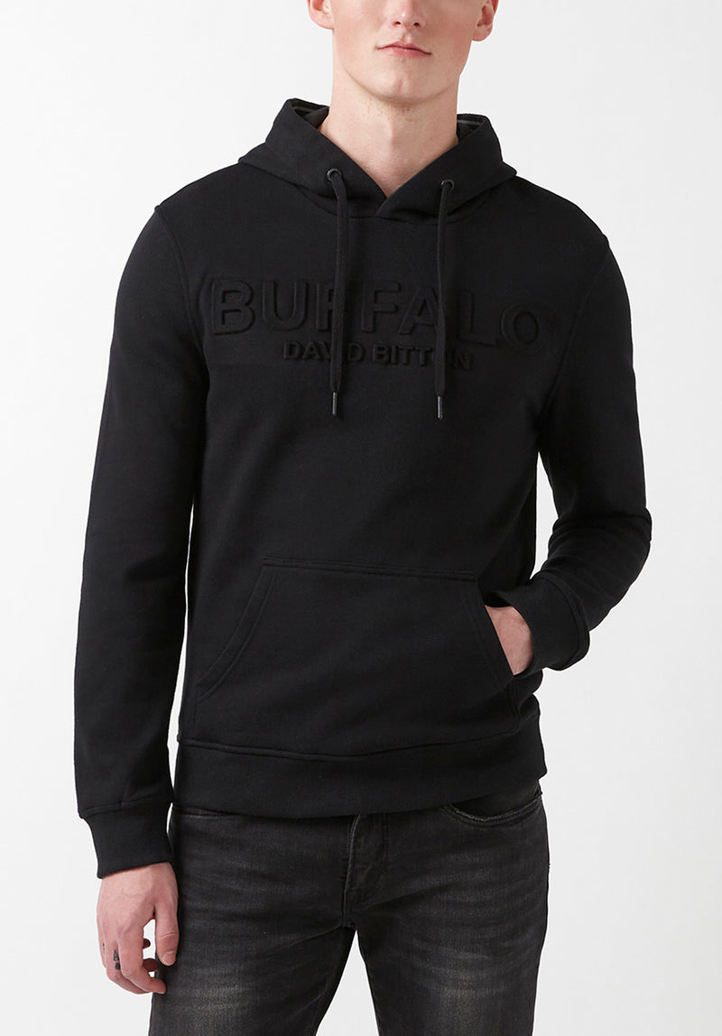 Fadol Men's Embossed Fleecy Hoodie in Black – Buffalo Jeans CA