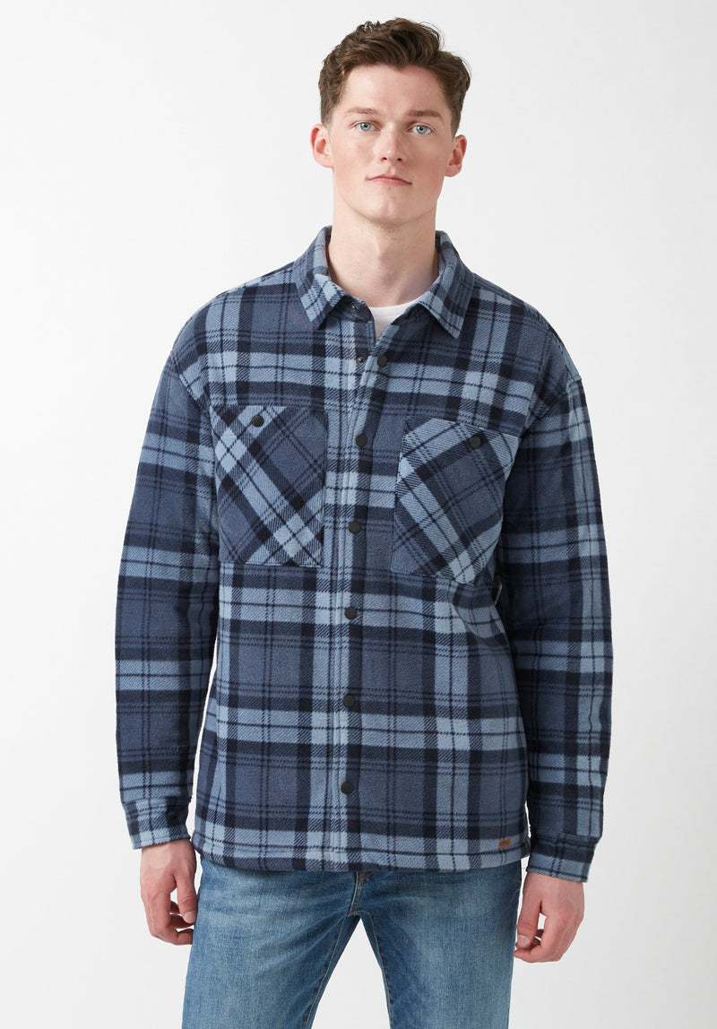 Plaid Curved Hem Longline Shirt Jacket – 2Shades Boutique