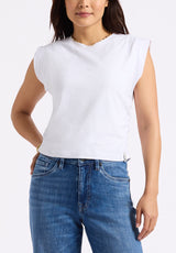 Alanis Women's Sleeveless Top, White - KT0206P