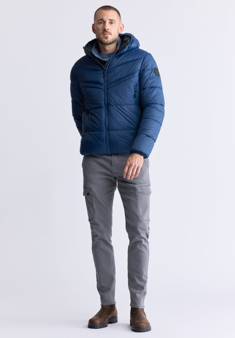 Jerome Navy Men's Puffer Jacket - OBMEF006