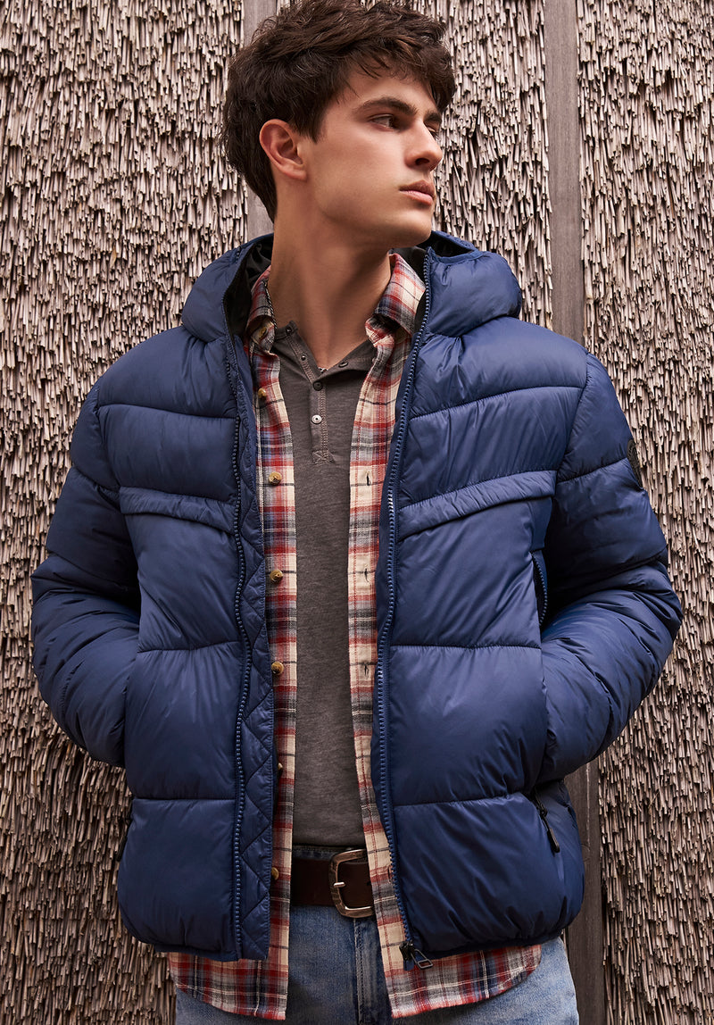 Jerome Navy Men's Puffer Jacket - OBMEF006