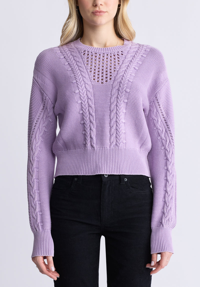 Lilac knit sweater best sale