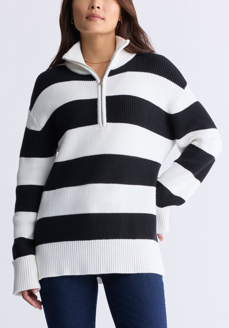 Quarter zip sweater women best sale