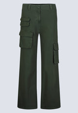 Pantalon cargo pour femme Fellie, de couleur vert foncé - WB0008F