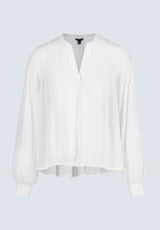 Blouse ample avec encolure en V et manches tombantes Kensley pour femmes, blanc - WT0119F