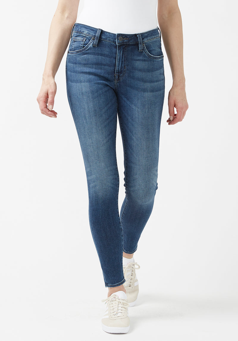 Lucky Brand Ava Mid Rise Super Skinny Light Wash Blue Jeans