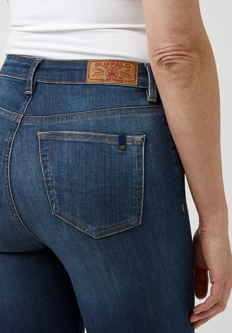 Sky High High Waisted Cuffed Jeans – The Wanderlust Bazaar