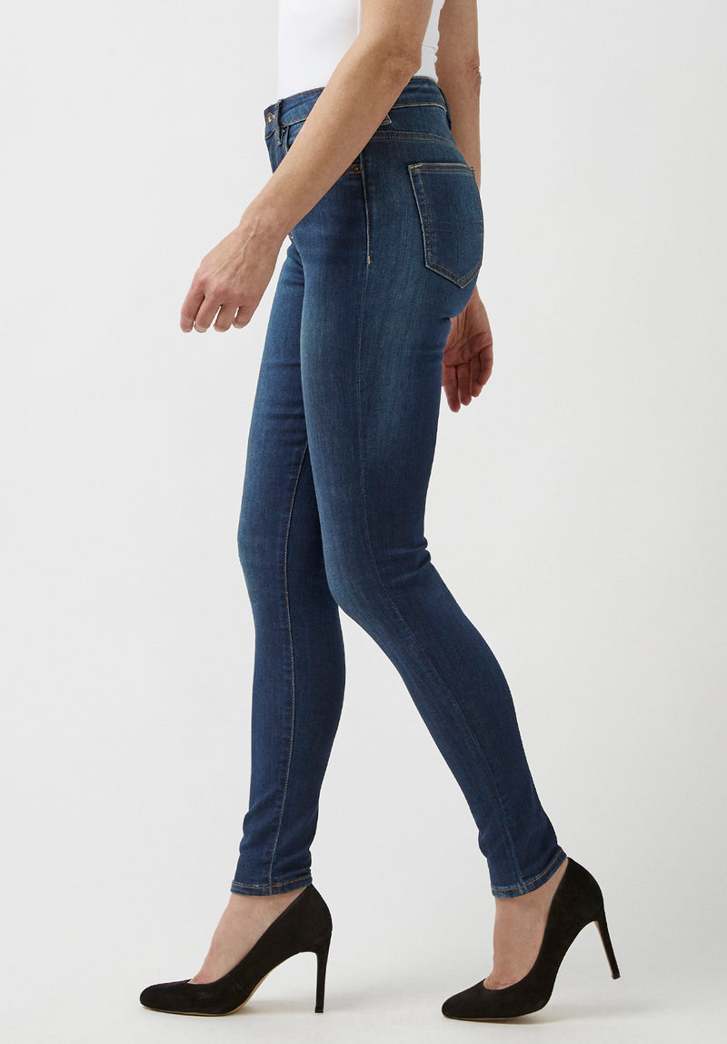 High Rise Skinny Skylar Women's Jeans in Night Rain Blue - BL15703 –  Buffalo Jeans CA