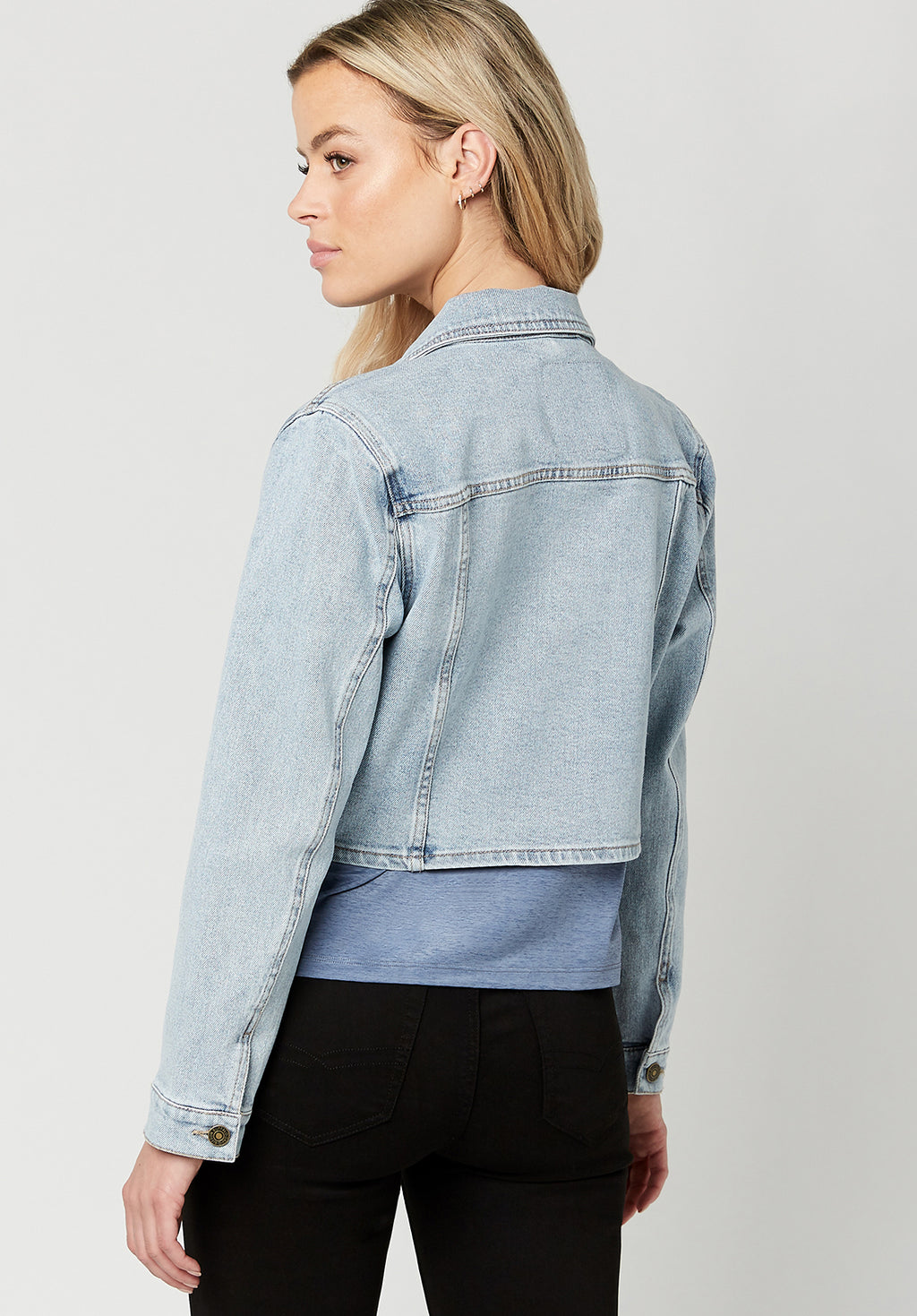 Cropped Tina Super Bleach Denim Jacket – Buffalo Jeans CA