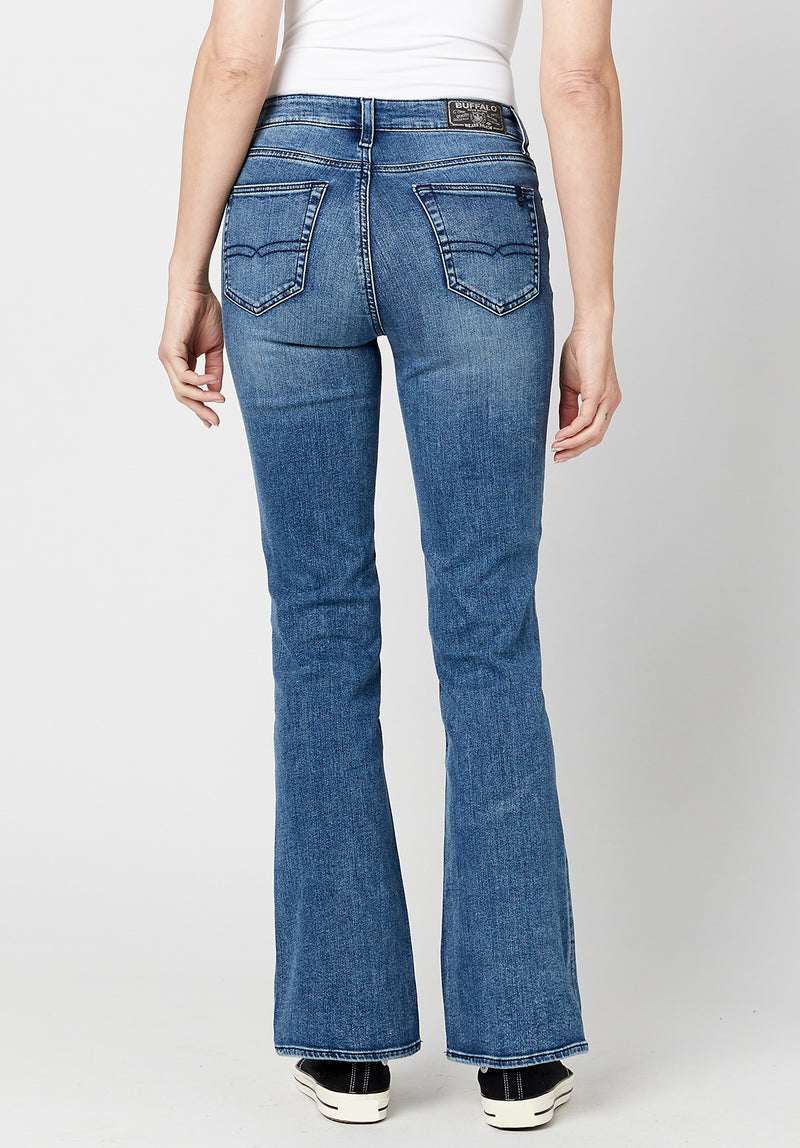 Women's Bootcut Denim Jeans High Rise Stretch Juniors Boot Cut Curve  Jeggings Mid Blue Denim Size 3 at  Women's Jeans store